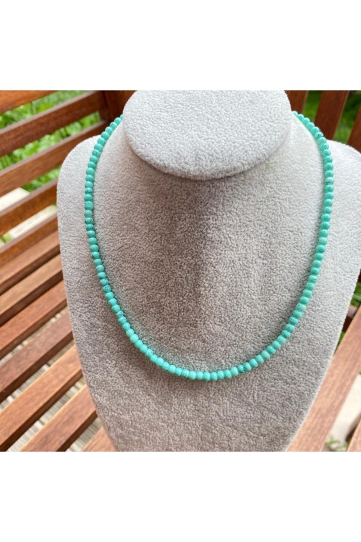 Κολιέ με μπλε χάντρες