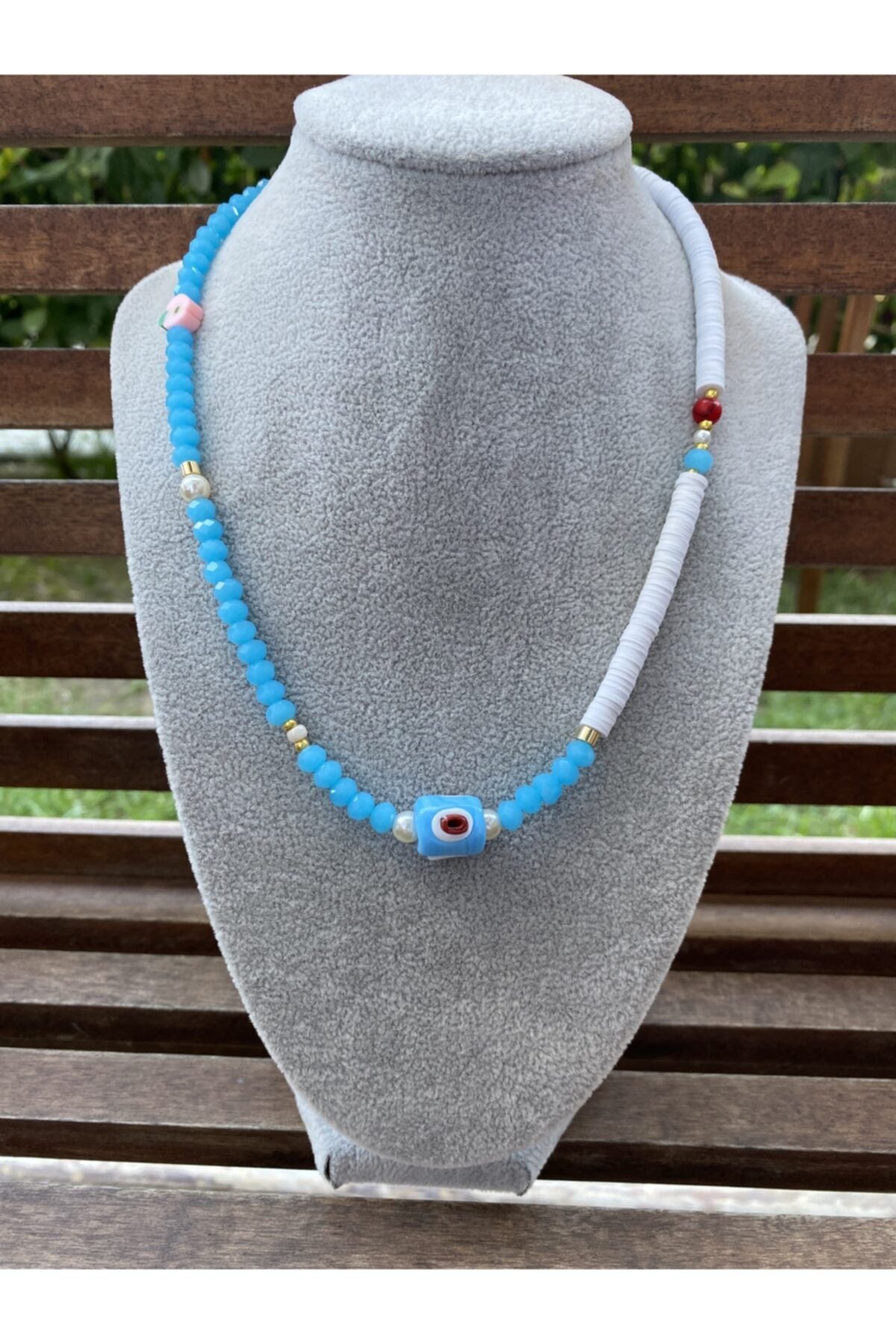 Κολιέ από κρύσταλλο Fimo της Θεσσαλονίκης