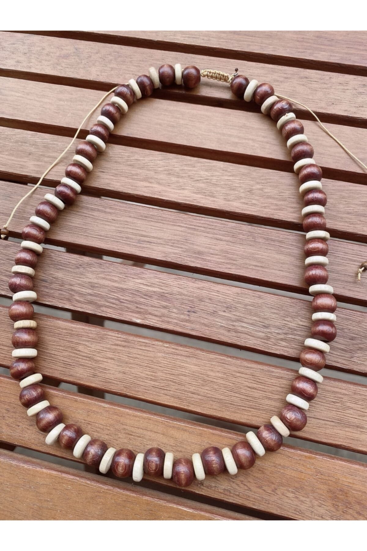 Naturel Bambu Uzun Kolye