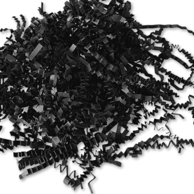 Zigzag Cut Black Packaging Shredded Paper – 1 kg