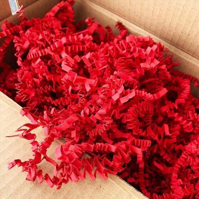 Zigzag Cut Red Packaging Shredded Paper – 1 kg