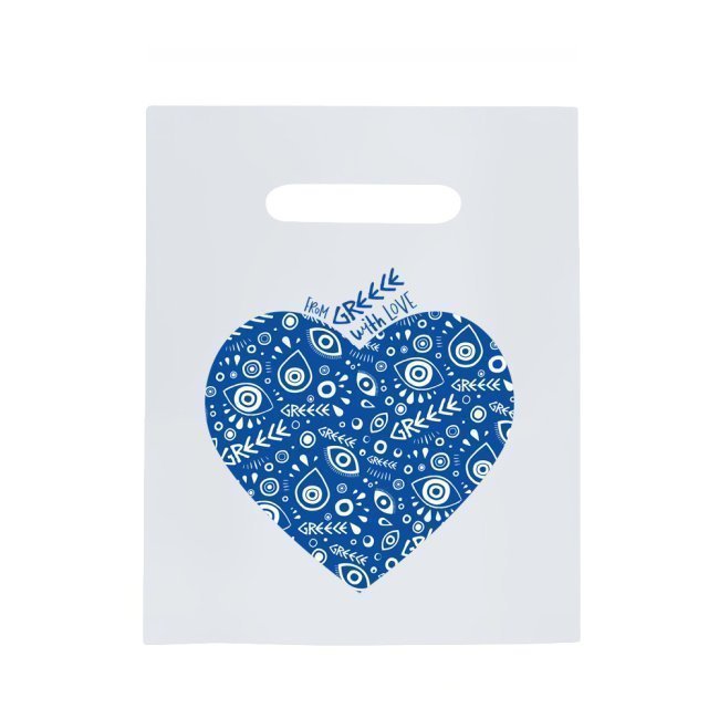 Plastic Bag, Palm Shaped Blue Eye, 25x35cm, 1kg (108 pieces)