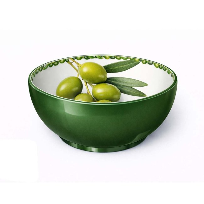 Olive Patterned 7.5 cm Metal Bowl