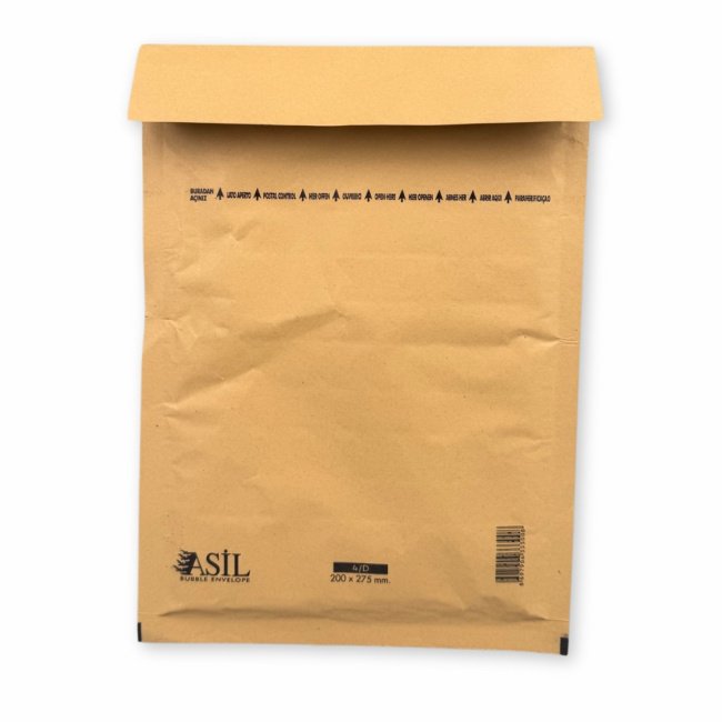 Dayanıklı, baloncuklu astarlı posta zarfı 20×27,5 cm No4