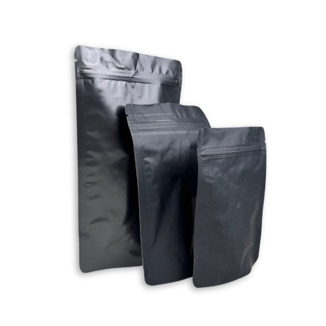 Alüminyumlu Siyah Doypack Çanta 11x18x6 cm 100 gr 100 adet