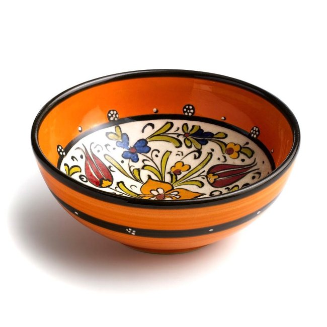 Göz desenli Millenium Seramik Kase 15x15x5cm karışık tasarımlar