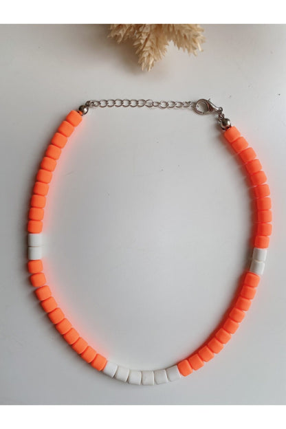 Turuncu Çocuk Fimo Kolye