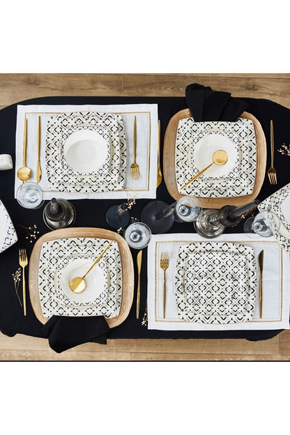 New Bone Dulcie Pasta Tabağı 6 Adet