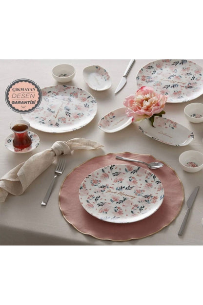 Karaca Fine Bone Lovely Pink Kahvaltı / Servis Tabağı