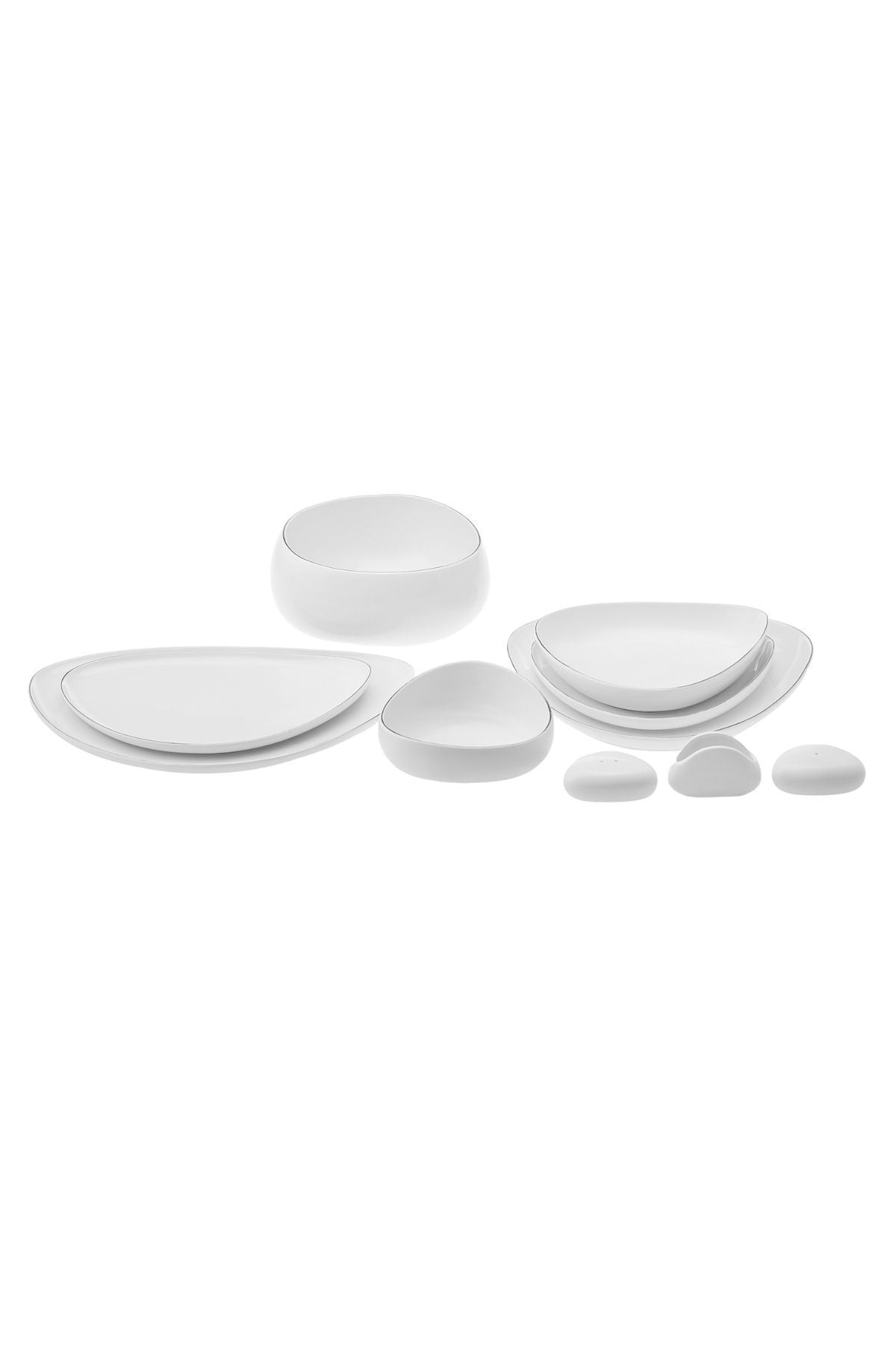Red Carpet Collection Streamline Tribe Platin 22,5 cm pasta Servis Tabağı