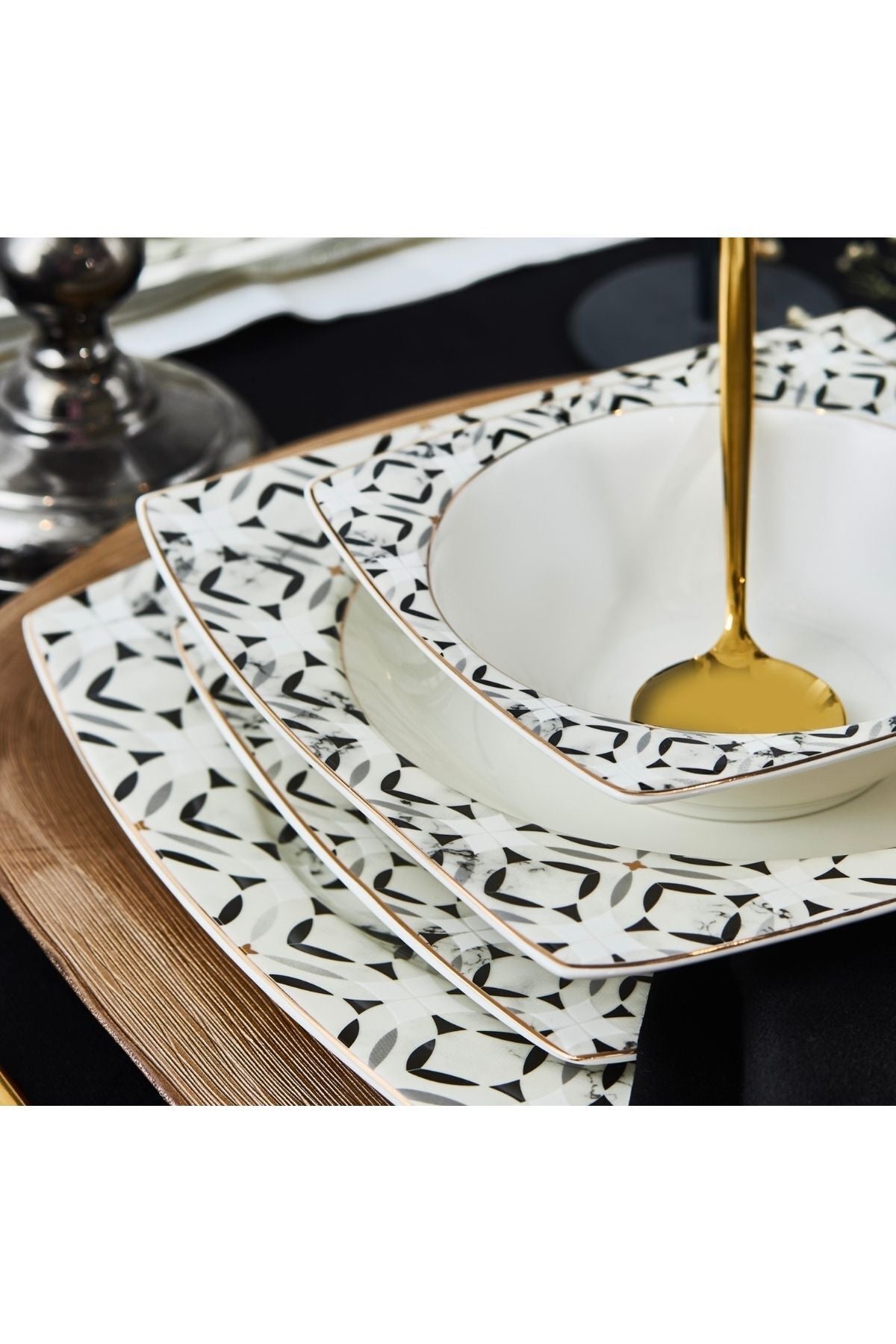 New Bone Dulcie Pasta Tabağı 6 Adet