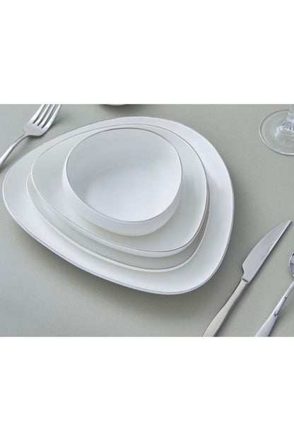 Red Carpet Collection Streamline Tribe Platin 22,5 cm pasta Servis Tabağı