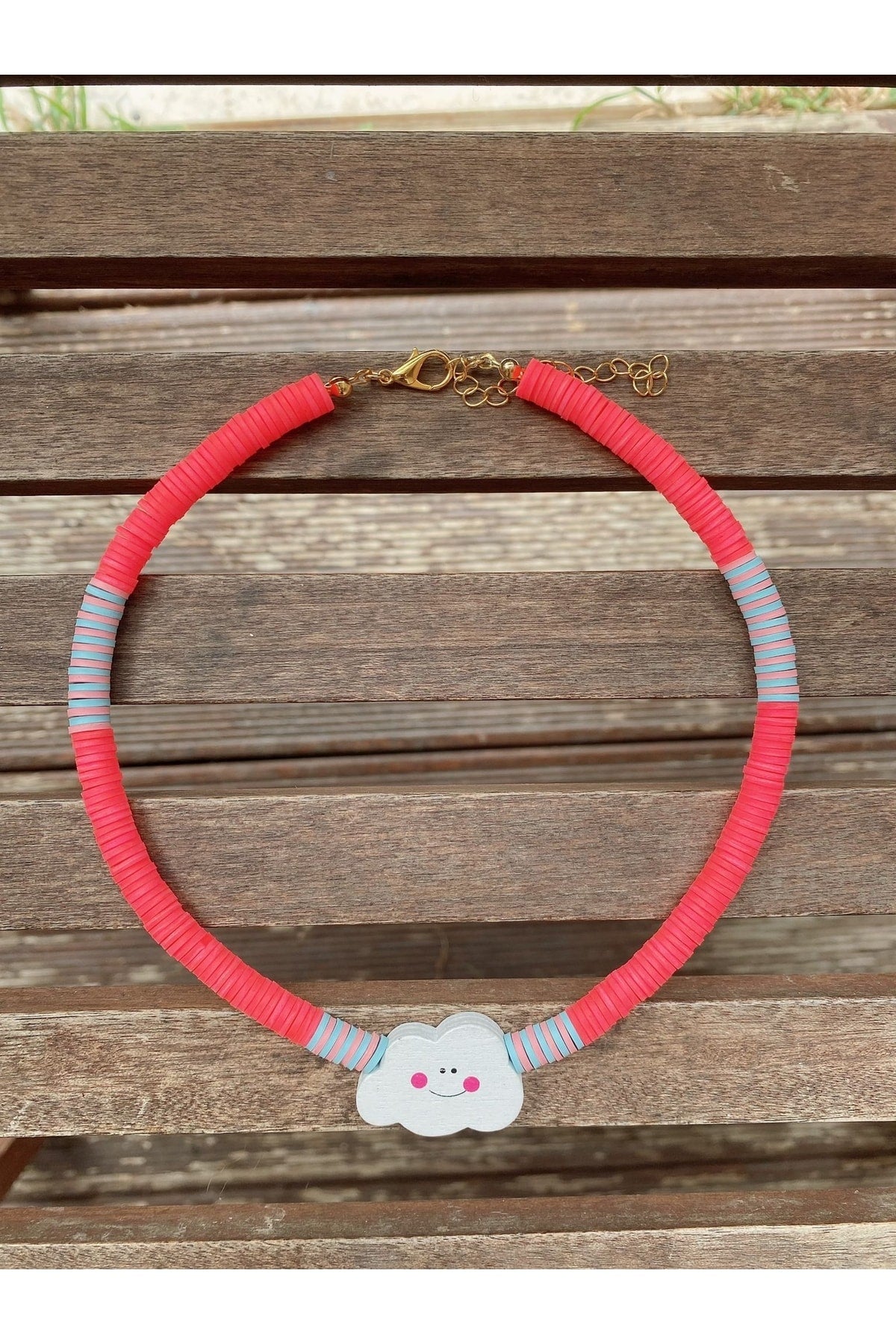 Çocuk Bulut Fimo Kolye