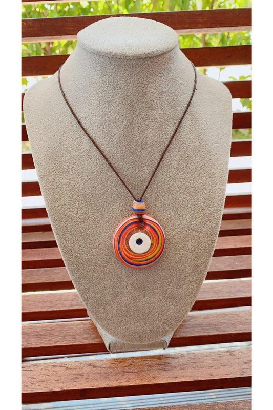 Κολιέ με μαρμάρινο μονόπετρο