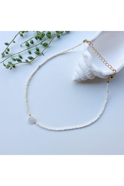 Pearl and Mother-of-Pearl Choker Necklace