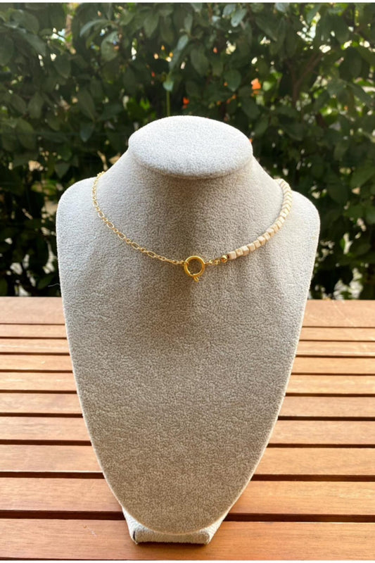 Doğal Taş Choker Zincir Kolye