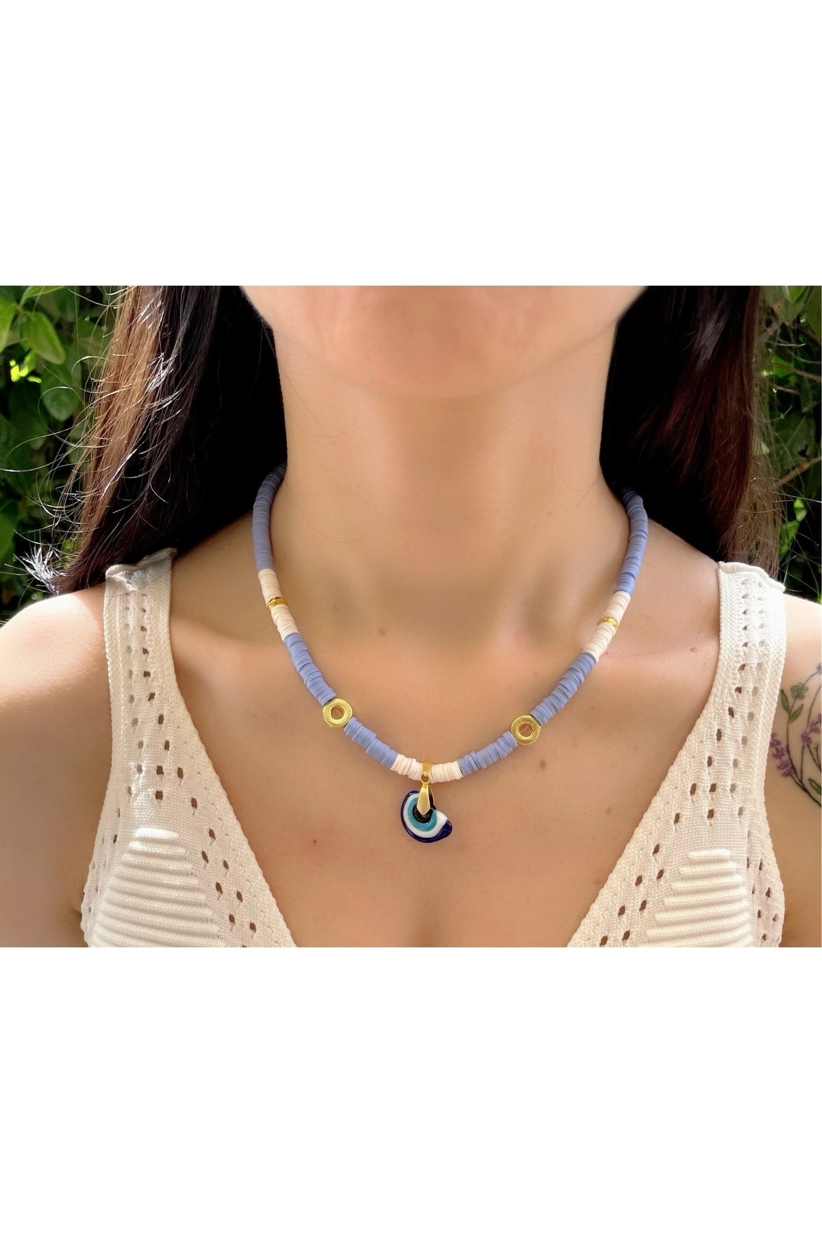 Fimo Nazar Charm Kolye