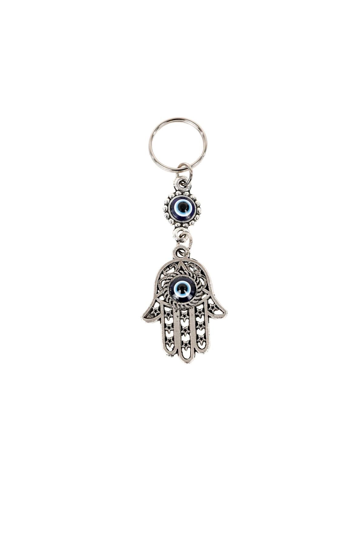 Hamsa Nazar Boncuklu Anahtarlık
