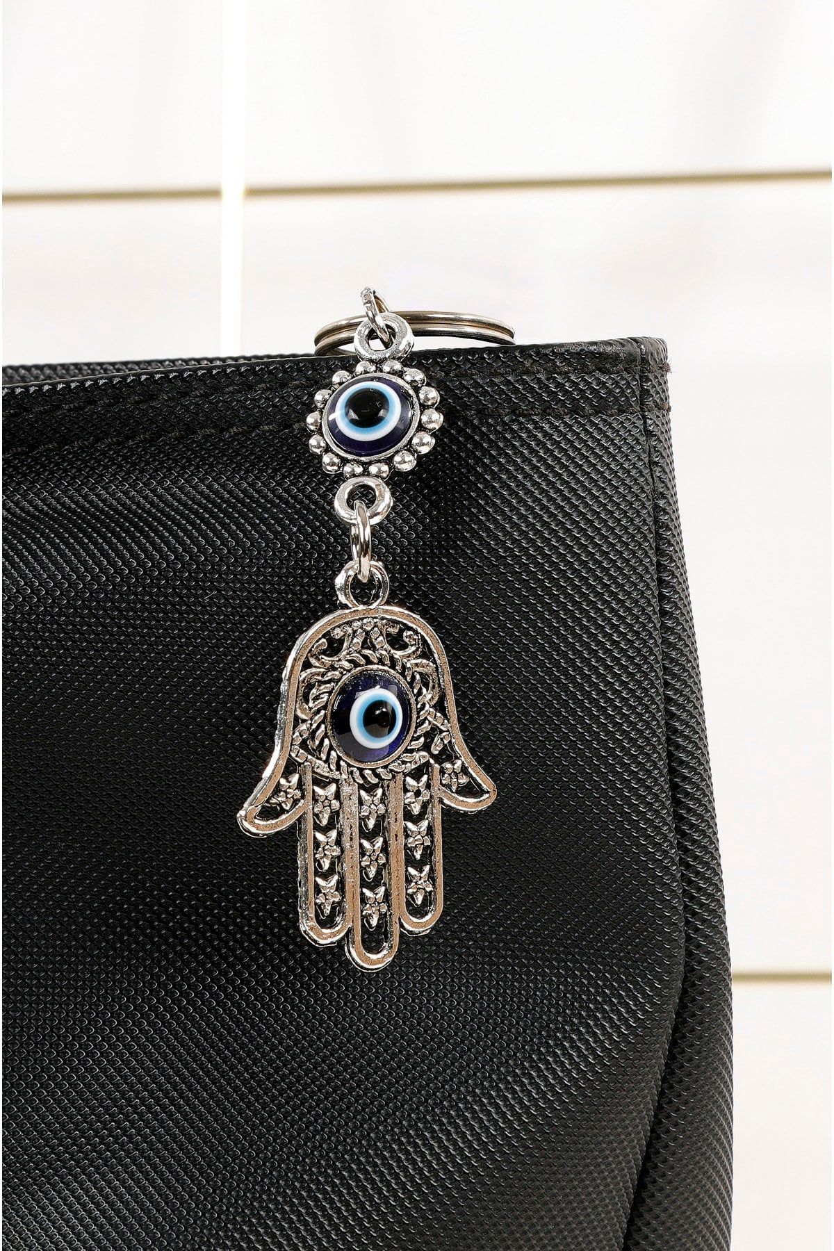 Hamsa Nazar Boncuklu Anahtarlık