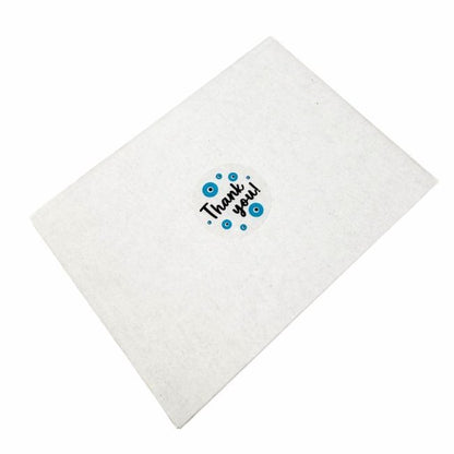 THANK YOU gift tag, 4cm round, 100 pieces