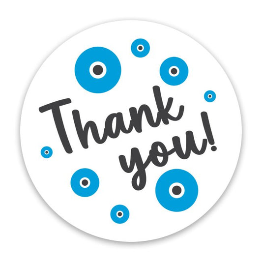 TEŞEKKÜR EDERİM hediye etiketi 4cm Yuvarlak 100 adet