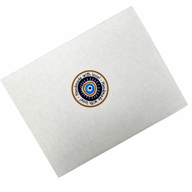 Gift tag: HANDMADE WITH LOVE, 4 cm round, 100 pieces