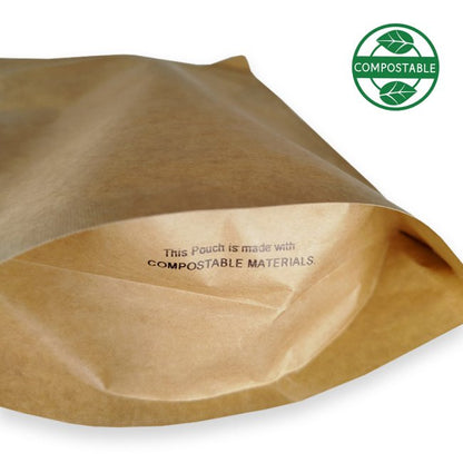 Biyolojik Olarak Parçalanabilir Gıda Poşeti Doypack 13×22,5x8cm 100 adet