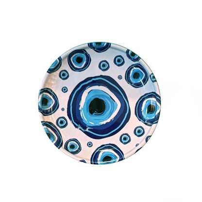 7.5 cm metal bowl with eye pattern