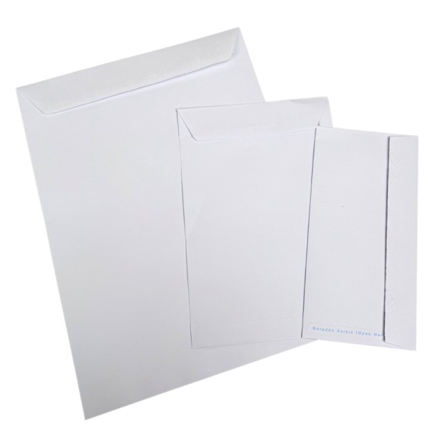 Kendinden Yapışkanlı Zarf 17x25cm A5 Beyaz 90 GSM