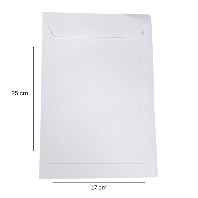 Kendinden Yapışkanlı Zarf 17x25cm A5 Beyaz 90 GSM