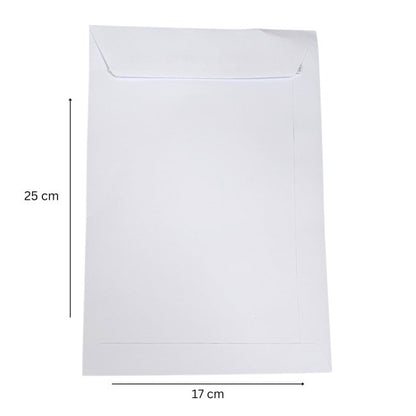 Kendinden Yapışkanlı Zarf 17x25cm A5 Beyaz 90 GSM