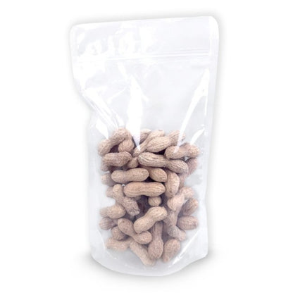 Transparent Doypack Packaging, Zipper Closure, 16x8x27cm, 500g, 100 Pieces