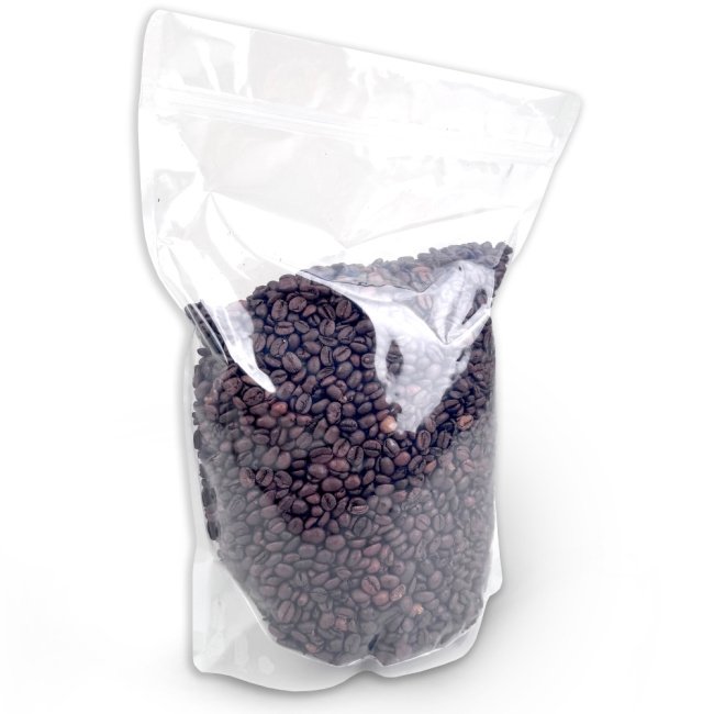 Şeffaf Doypack Gıda Torbası, Fermuarlı, 25x12x34cm, 1500gr, 100 Adet