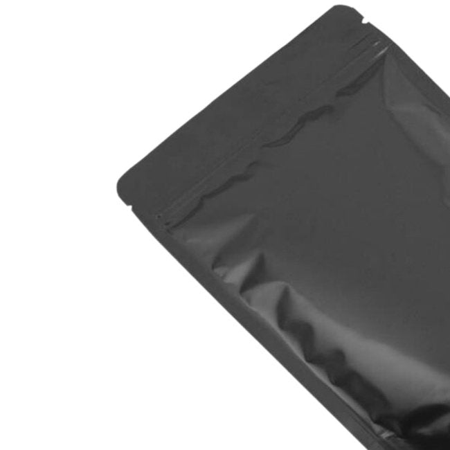 Doypack Food Bags, Black, 20x30x10cm, 1000g, 100 pieces