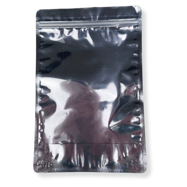 Doypack Gıda Torbası 20x30x10cm Fermuarlı Şeffaf Metalik 1000gr 100 adet