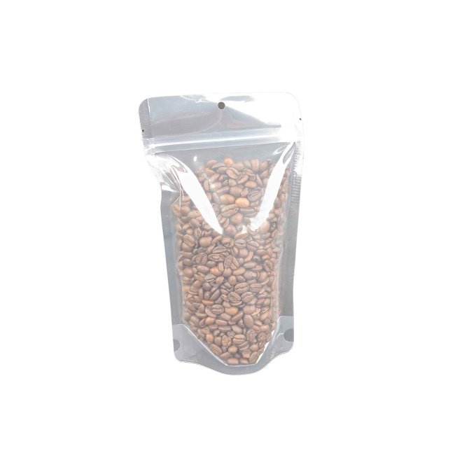 Doypack Şeffaf Fermuarlı Gıda Torbası 13x6x22cm 250gr 100 adet