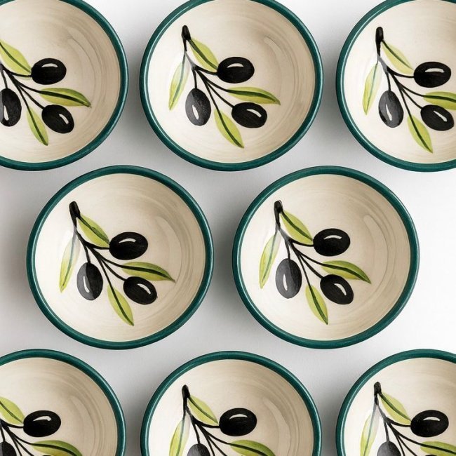 Ceramic Bowl with Olives 8x8x4cm