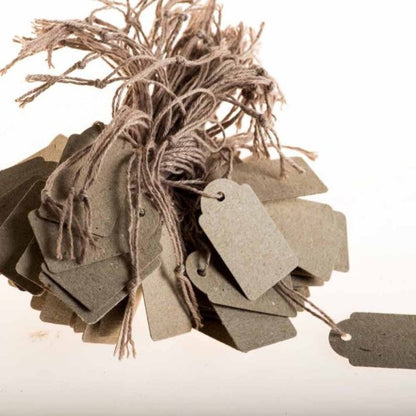 Eco-Friendly Kraft Hang Tags 18x28mm 300 Tags/Pack