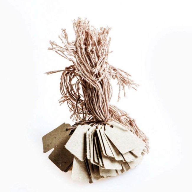 Οικολογικές Ετικέτες Kraft 28x43mm 300 Ετικέτες/Συσκευασία