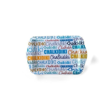 Patterned Metal Tray CHALKIDIKI 17x26cm