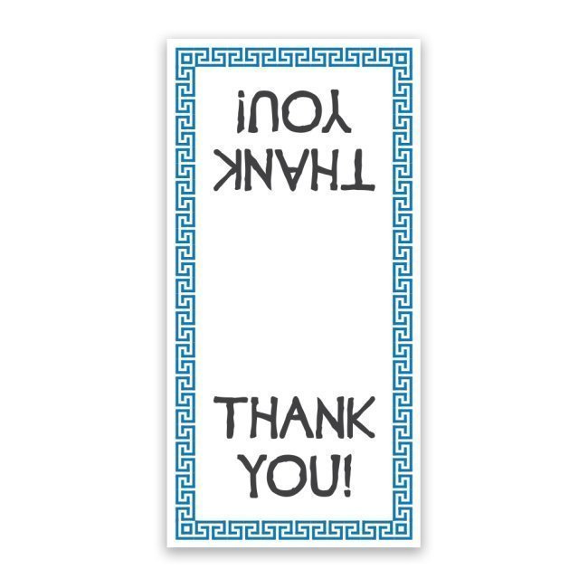 Hediye Etiketi TEŞEKKÜR EDERİM 4x8cm Kare 100 Adet