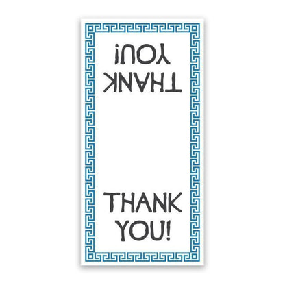 Hediye Etiketi TEŞEKKÜR EDERİM 4x8cm Kare 100 Adet